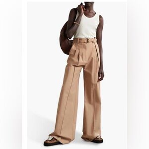 NWT Ulla Johnson Nico high-rise wide-leg cotton pants. Size 0